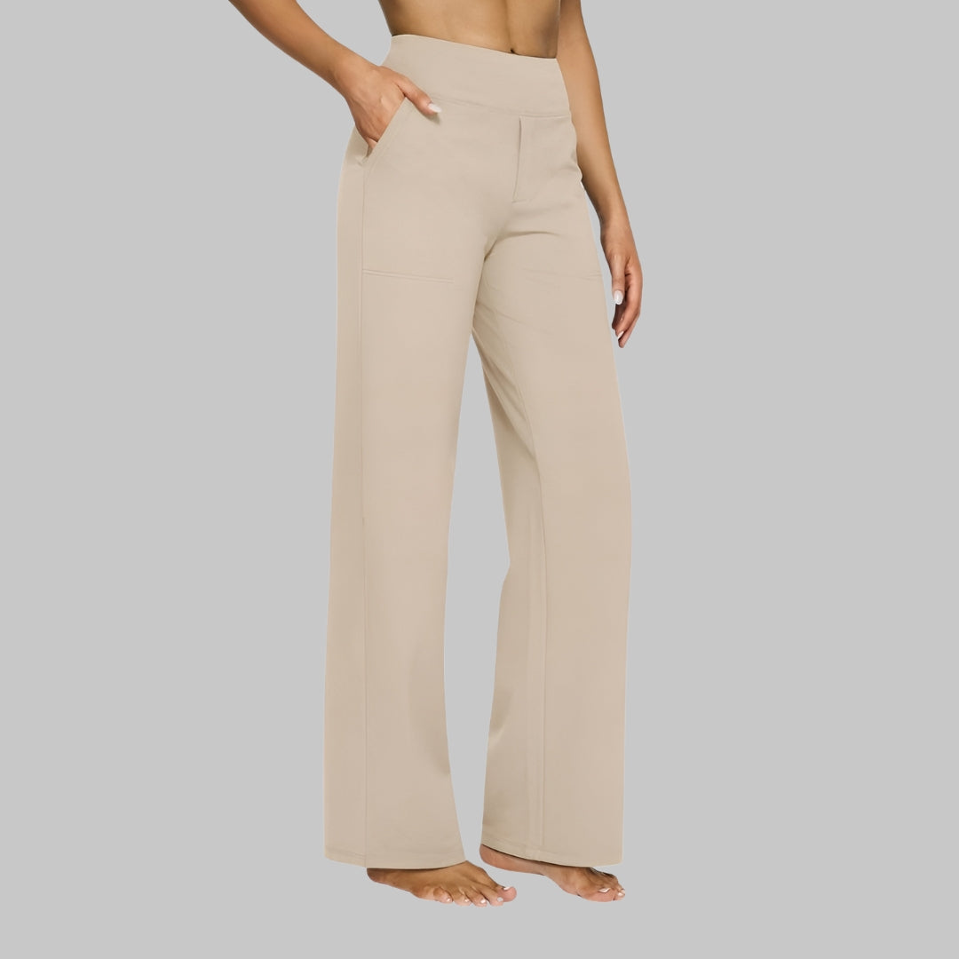 Mary | Women’s High Rise Wide Leg Stretch Dress Pants
