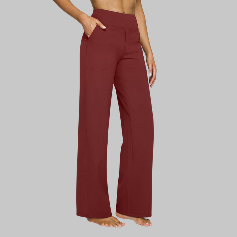 Mary | Women’s High Rise Wide Leg Stretch Dress Pants