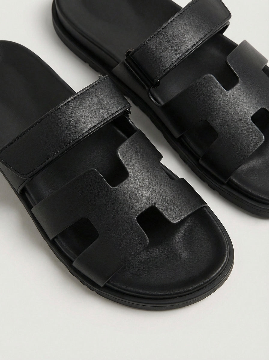 Matthew | Men’s Slide Sandals With Wide Strap And Open Toe