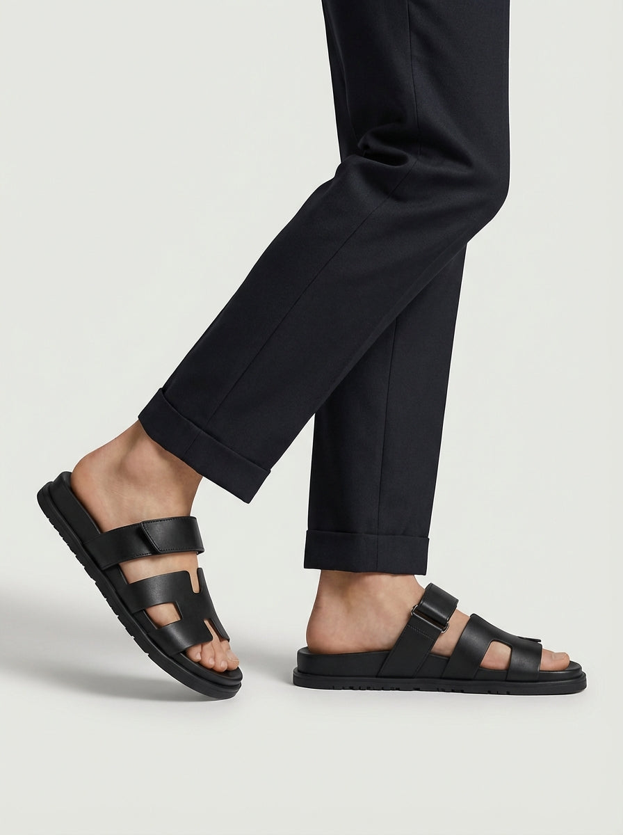 Matthew | Men’s Slide Sandals With Wide Strap And Open Toe