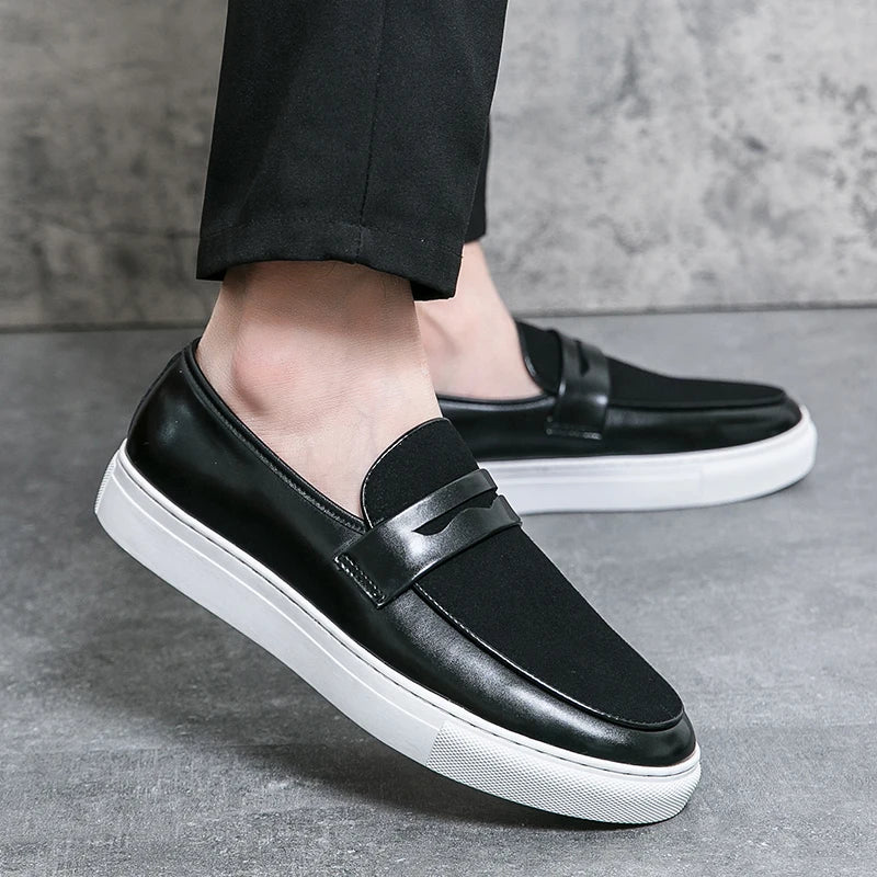 Max | Men's Round Toe Slip-On Dress Loafers