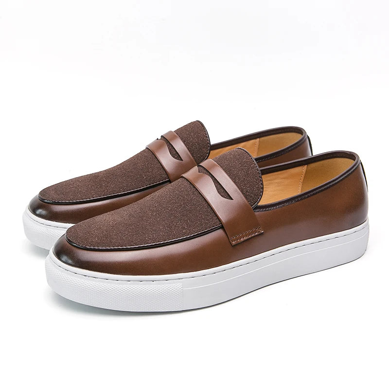 Max | Men's Round Toe Slip-On Dress Loafers
