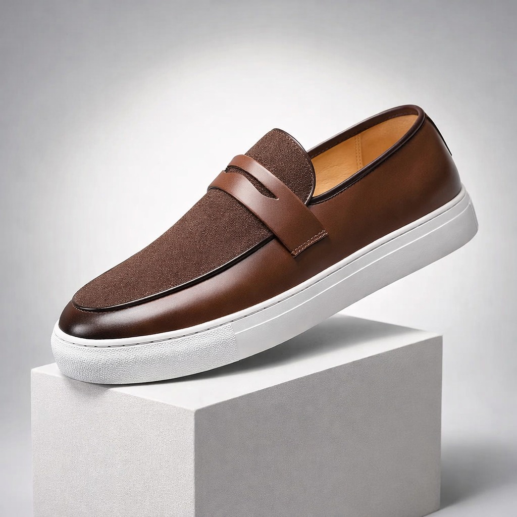 Max | Men's Round Toe Slip-On Dress Loafers