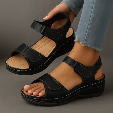 Melanie | Women’s Adjustable Strap Open Toe Summer Flat Sandals
