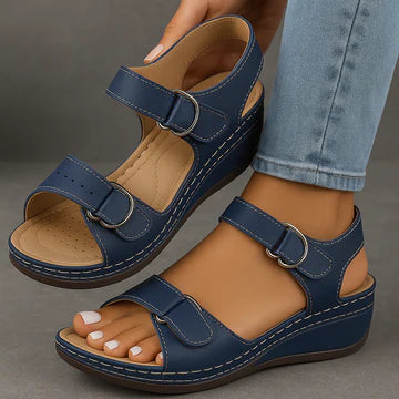 Melanie | Women’s Adjustable Strap Open Toe Summer Flat Sandals