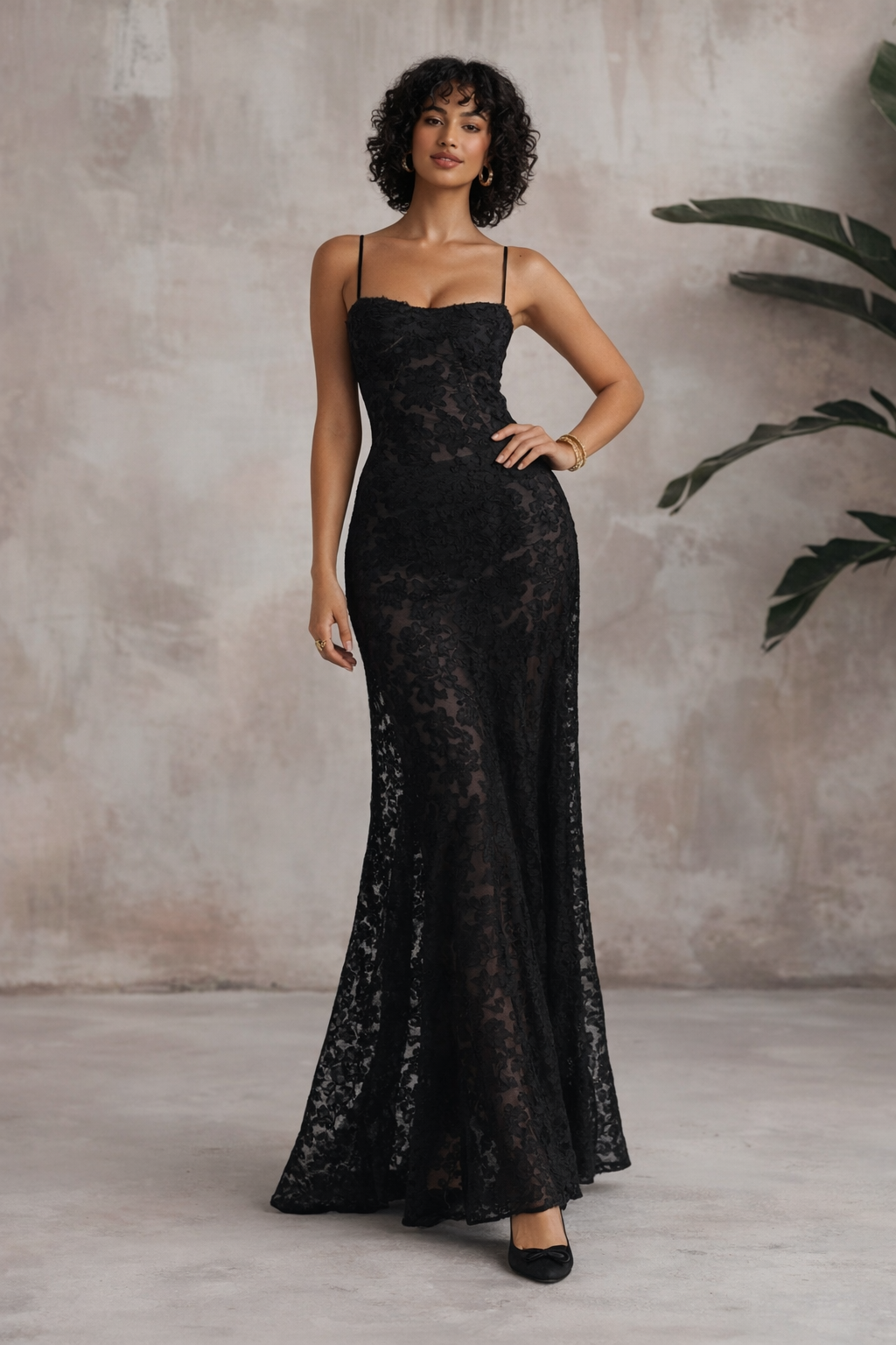 Melody | Women's Graduation Floral Printed Corset Maxi Dress