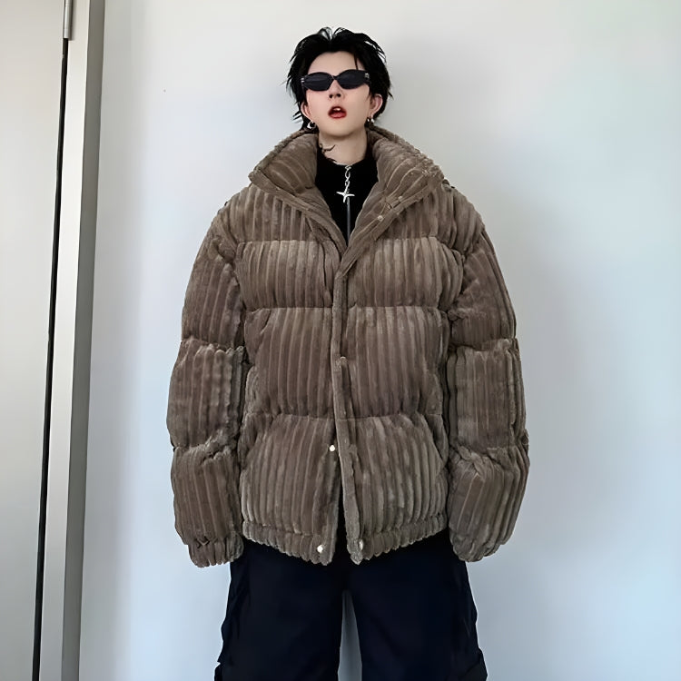 Men’s Buttoned Corduroy Jacket