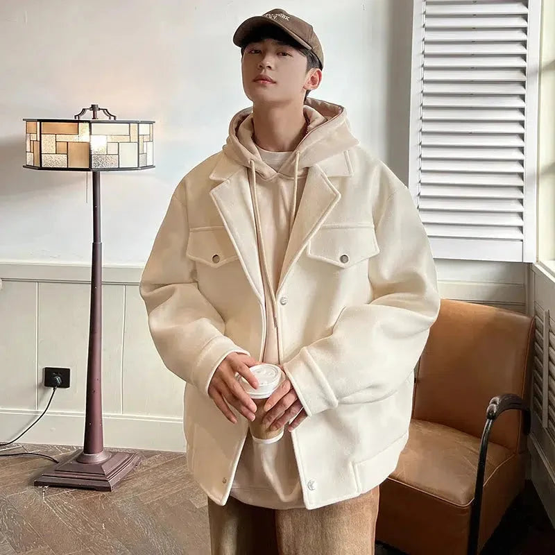 Men’s Cashmere-Cotton Casual Jacket