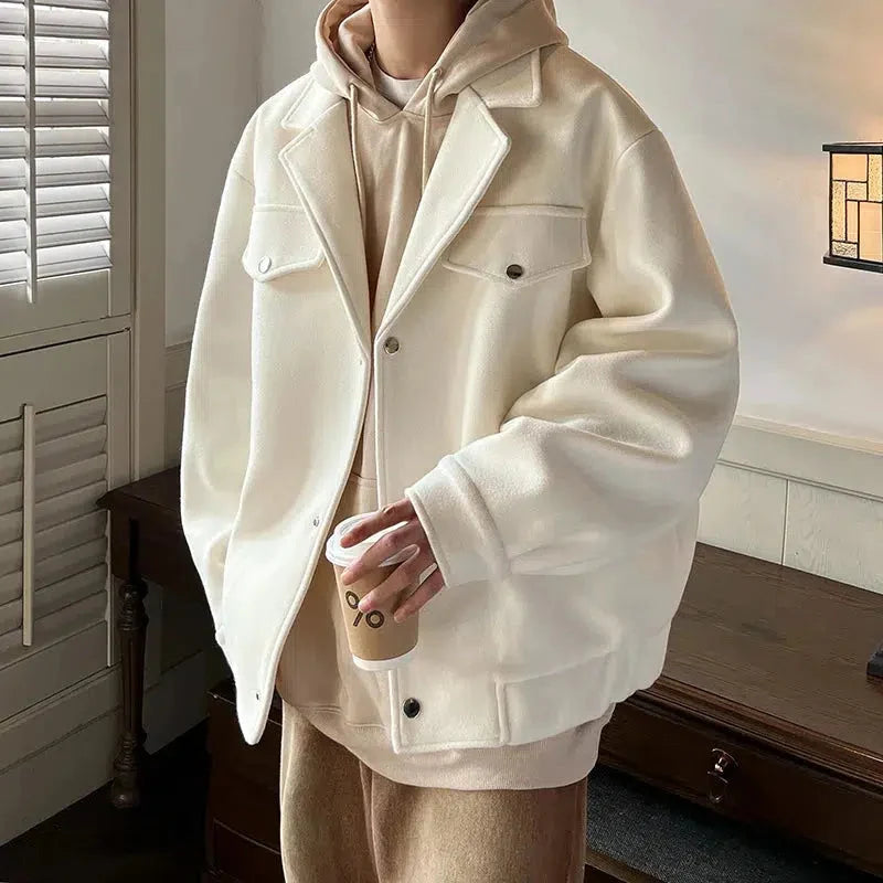 Men’s Cashmere-Cotton Casual Jacket