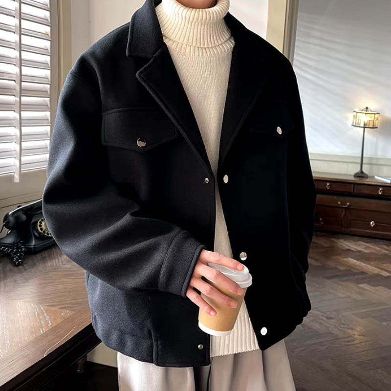 Men’s Cashmere-Cotton Casual Jacket