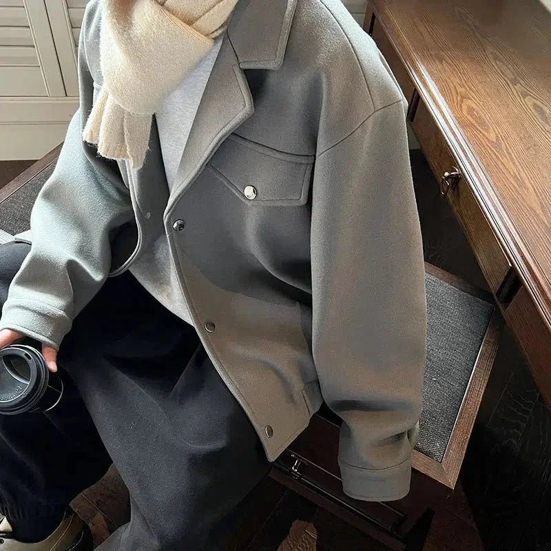 Men’s Cashmere-Cotton Casual Jacket