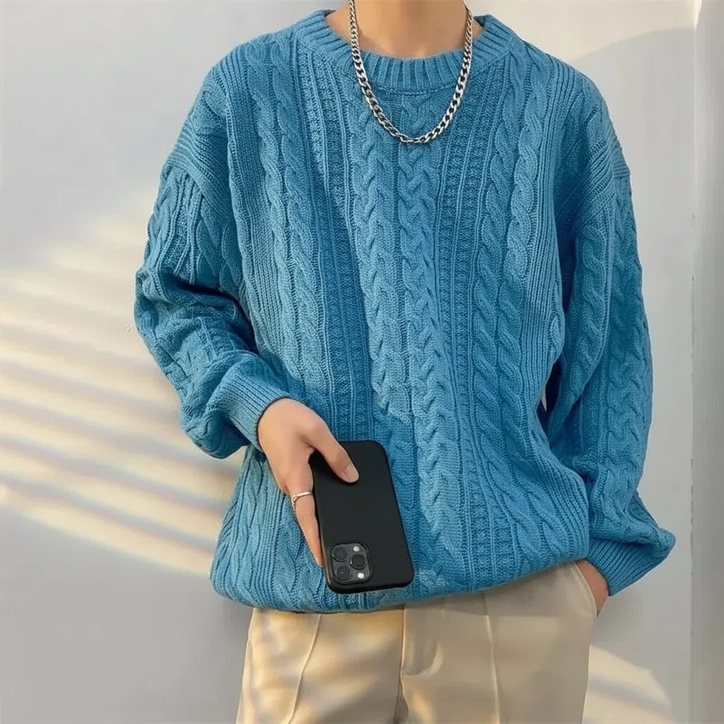 Men’s Classic Cable-Knit Sweater