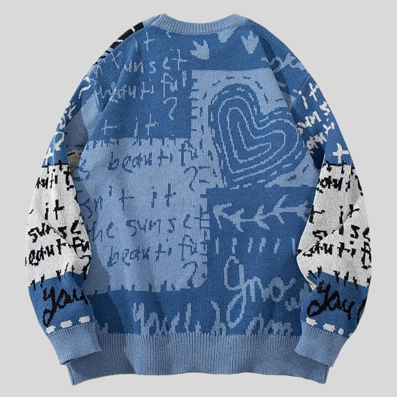 Men's Dinosaur Graphic Sweater