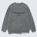 Men’s Distressed Knit Sweater