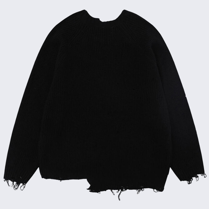 Men’s Distressed Knit Sweater