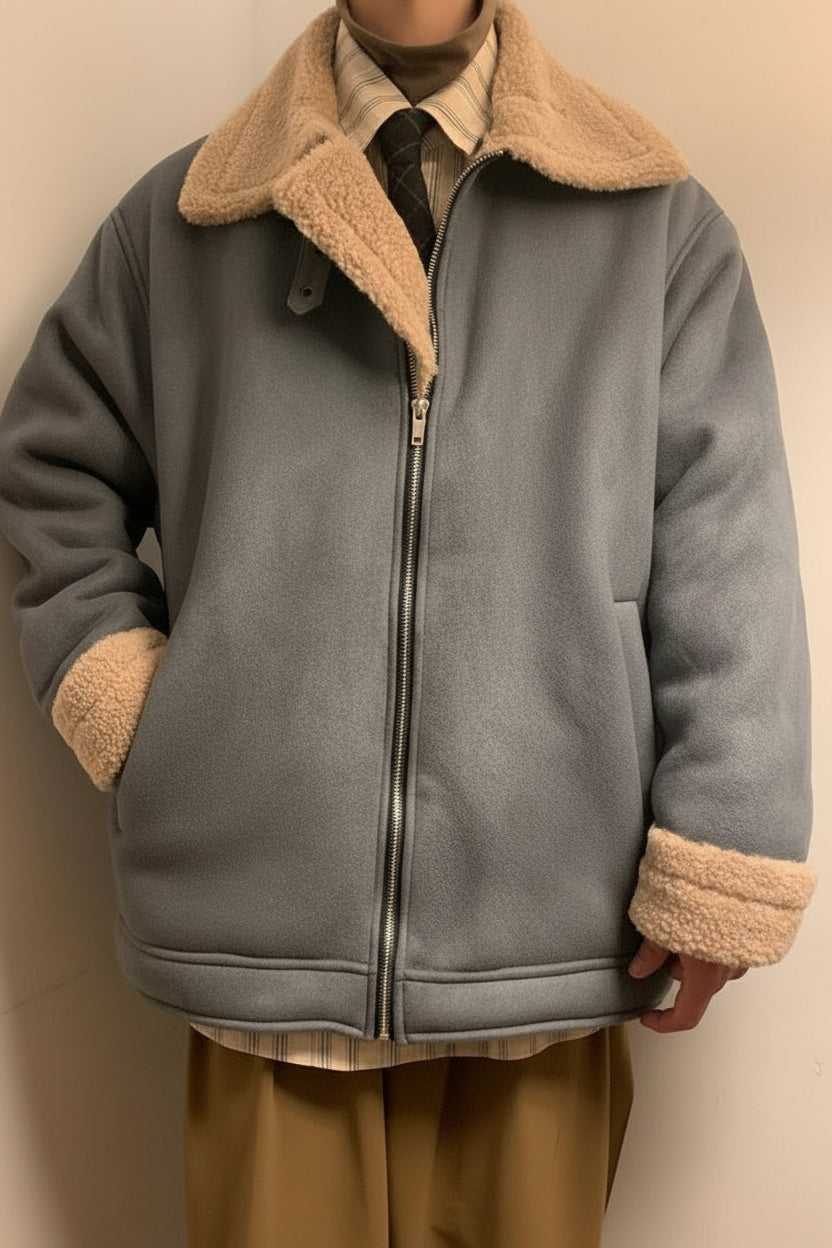 Men’s Double-Faced Zip-Up Jacket