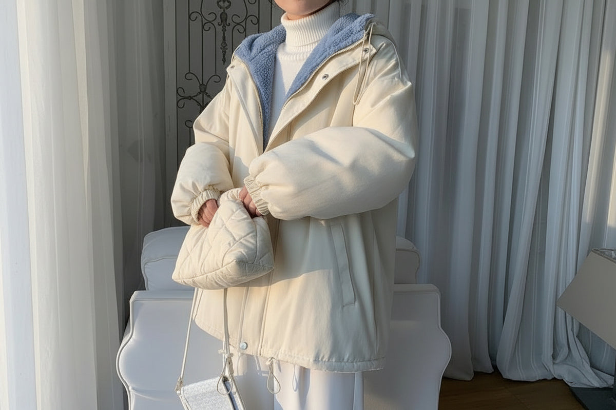 Men’s Faux-Fur-Lined Hooded Jacket
