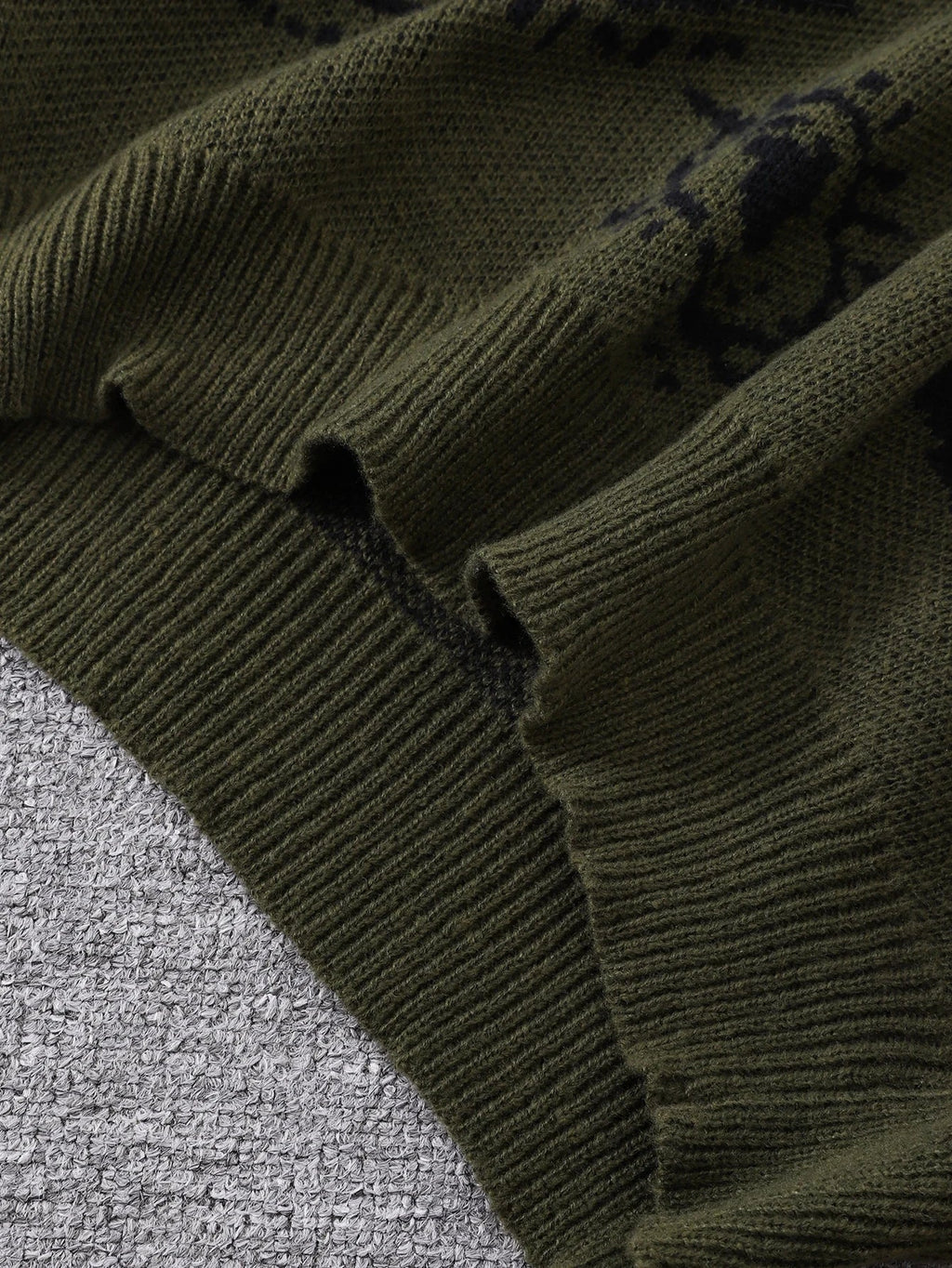 Men’s Grunge Sweater with Eye Print