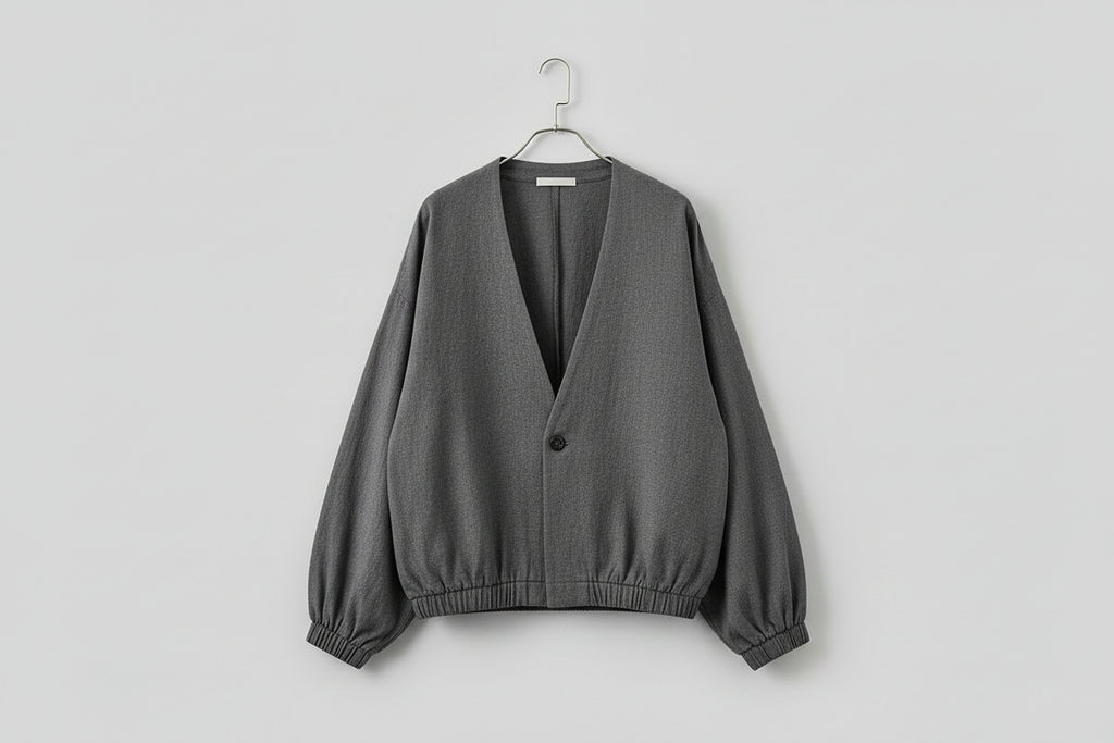 Men’s Knit Jacket with Button Front