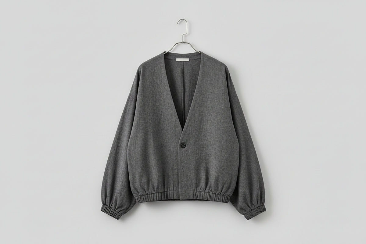 Men’s Knit Jacket with Button Front
