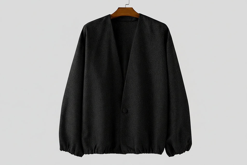 Men’s Knit Jacket with Button Front
