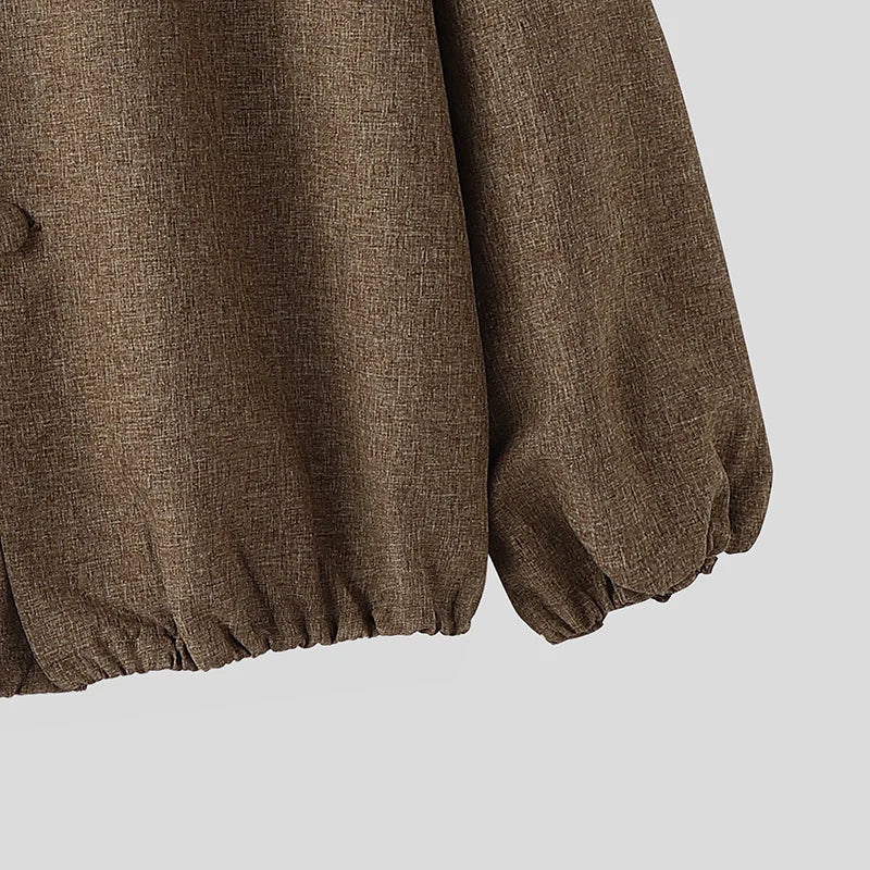 Men’s Knit Jacket with Button Front