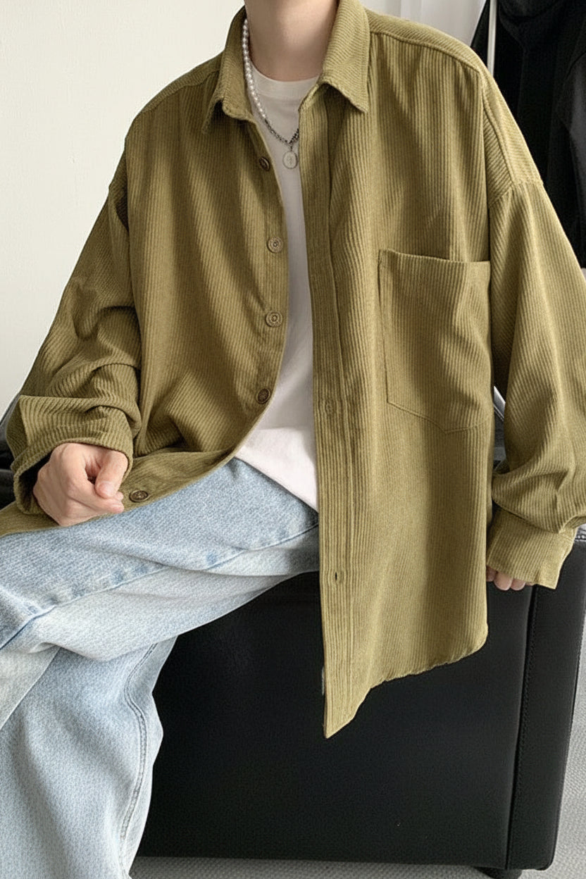 Men’s Oversized Corduroy Overshirt