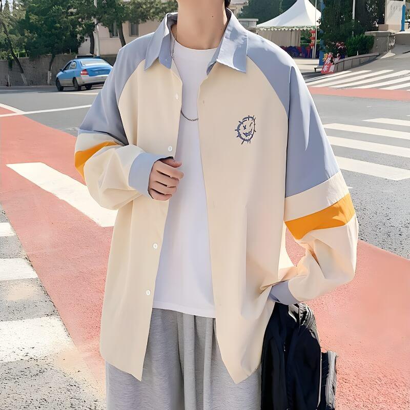 Men’s Pastel Smiley Printed Shirt