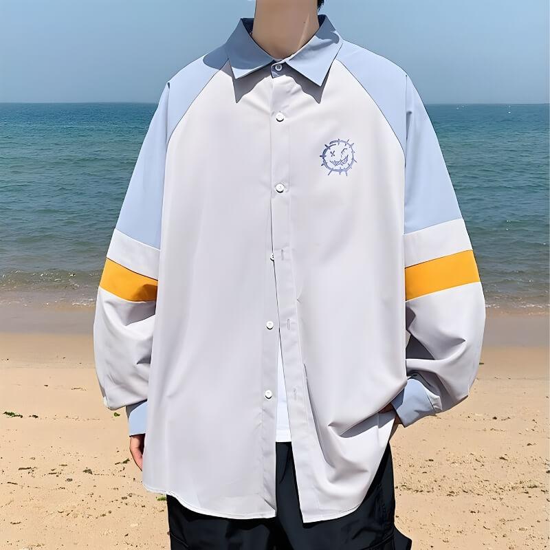 Men’s Pastel Smiley Printed Shirt
