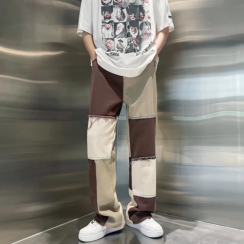 Men's Patchwork Pants