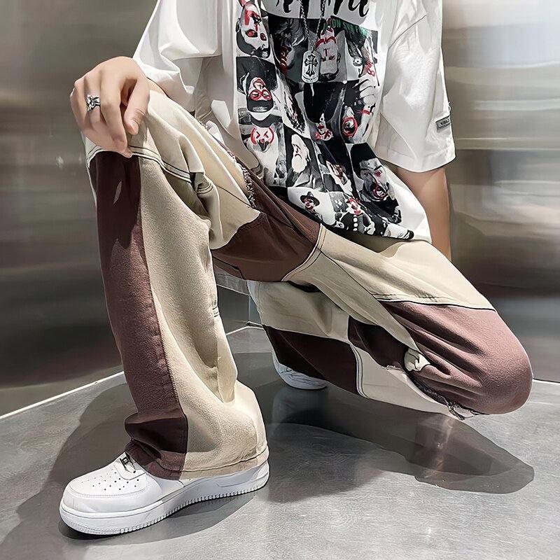 Men's Patchwork Pants