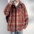 Men’s Plaid Jacket with Chest Pockets