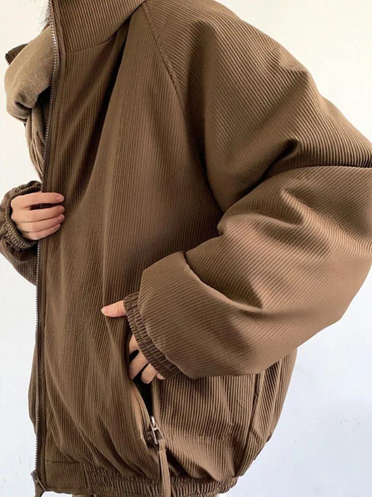 Men’s Ribbed High-Neck Jacket