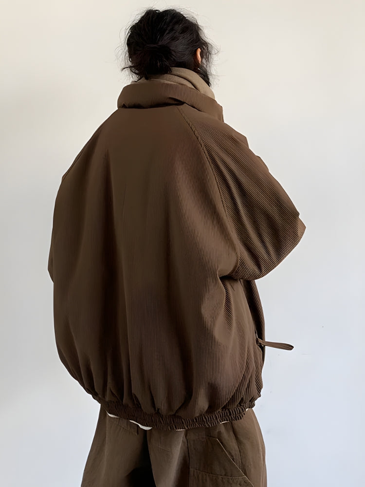 Men’s Ribbed High-Neck Jacket