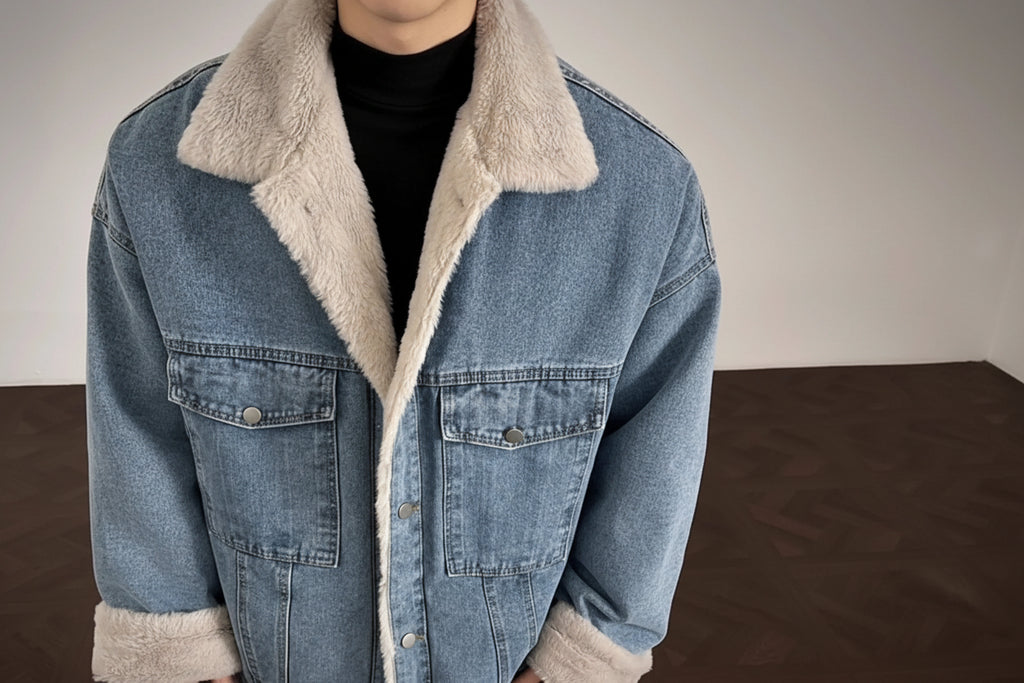 Men’s Sherpa Denim Jacket