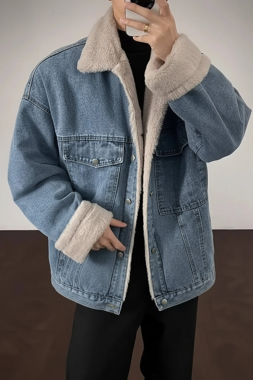 Men’s Sherpa Denim Jacket