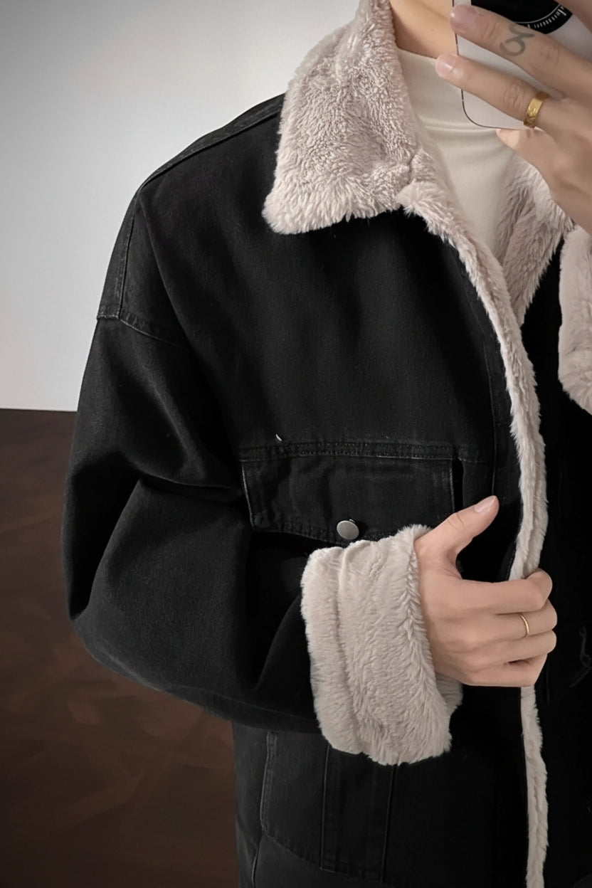 Men’s Sherpa Denim Jacket