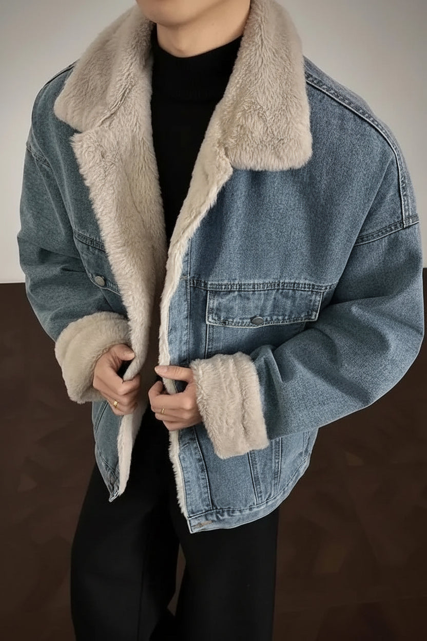 Men’s Sherpa Denim Jacket