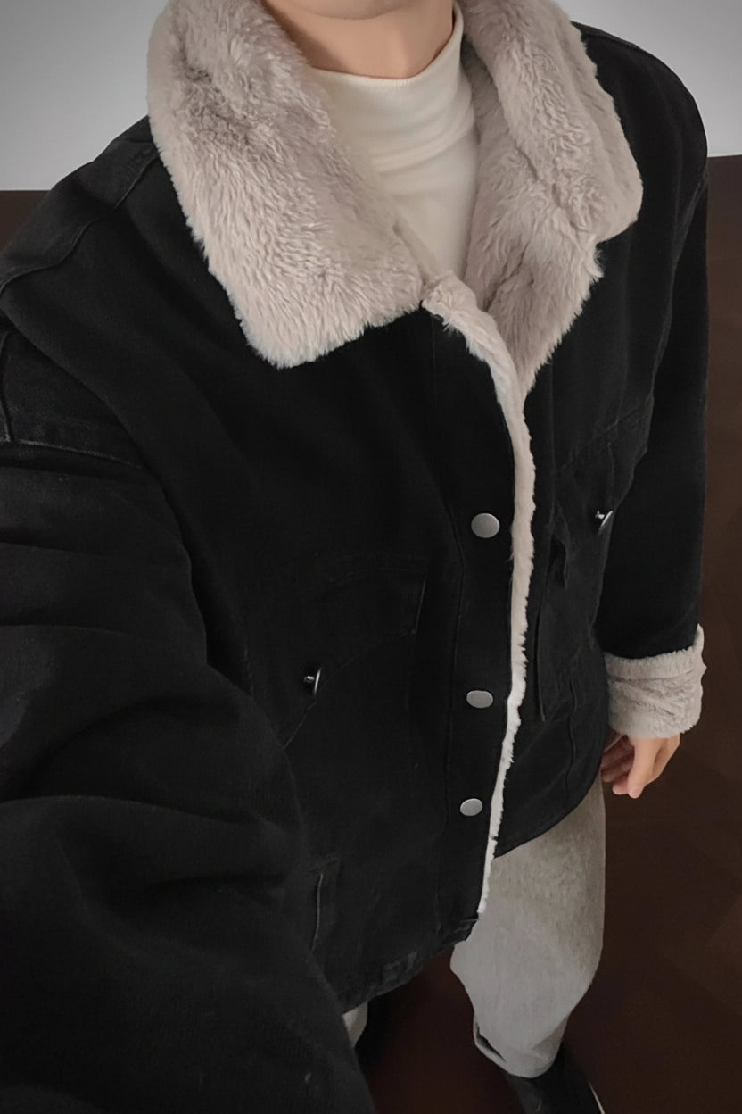 Men’s Sherpa Denim Jacket