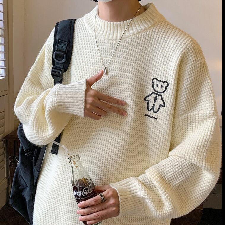 Men’s Soft Knit Bear Sweater