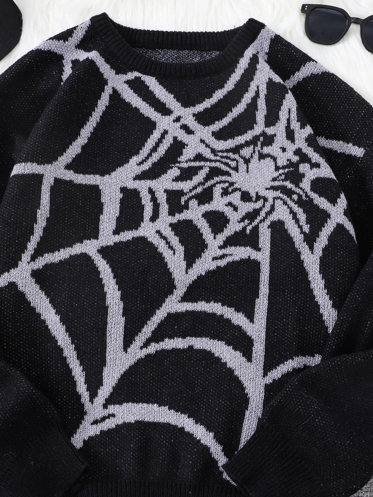 Men’s Spiderweb Graphic Sweater