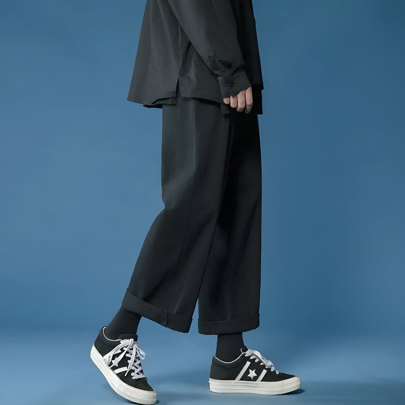 Men’s Straight-Leg Pants in Cotton