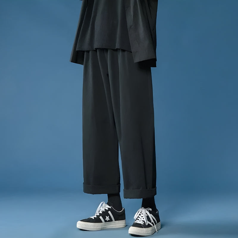 Men’s Straight-Leg Pants in Cotton