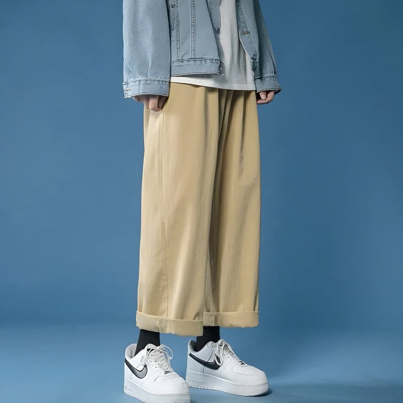 Men’s Straight-Leg Pants in Cotton