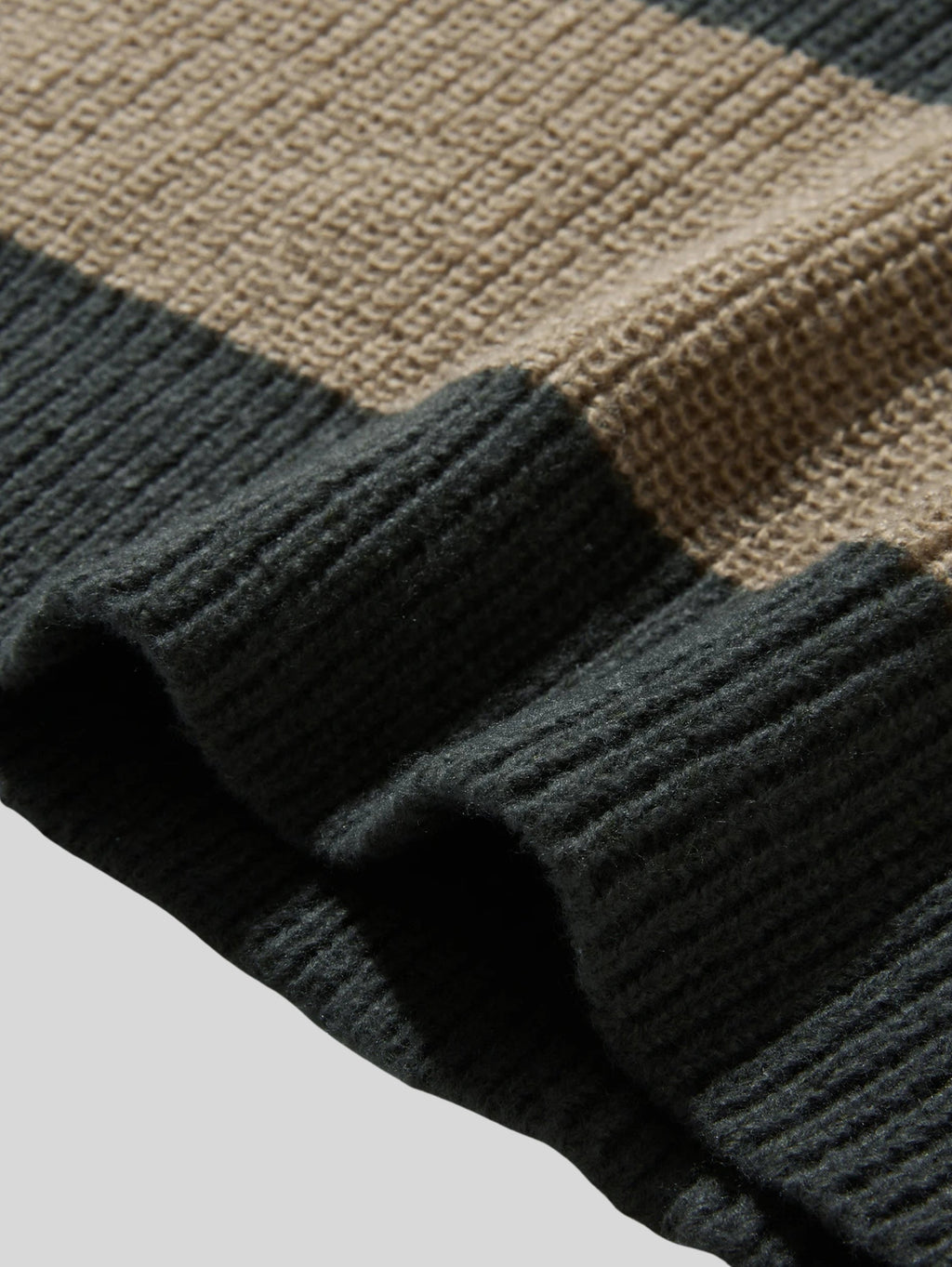 Men’s Striped Sweater with Chunky Knit