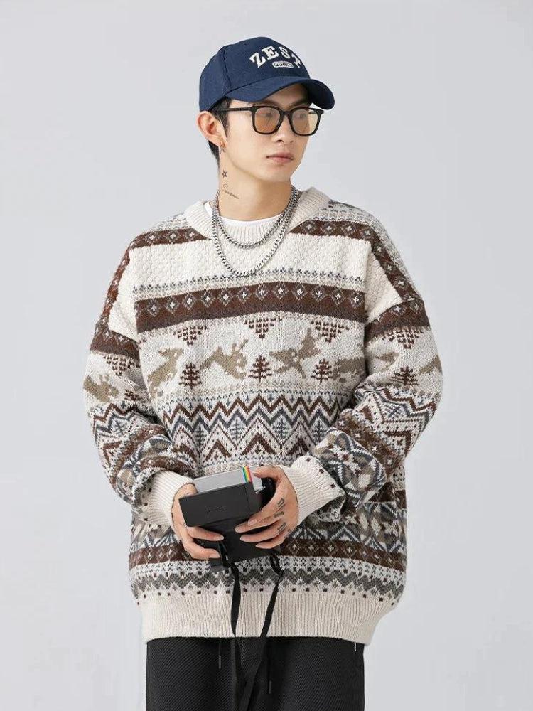 Men’s Vintage Patterned Sweater