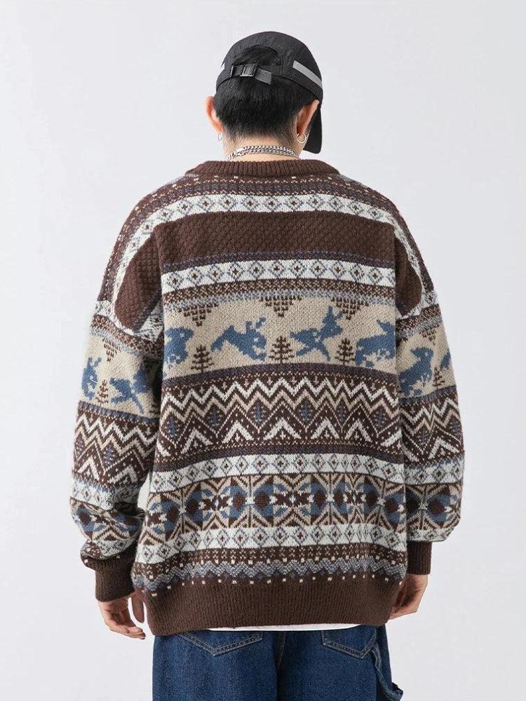 Men’s Vintage Patterned Sweater