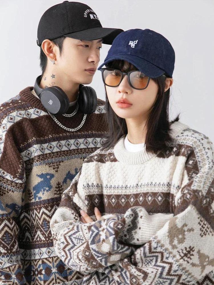Men’s Vintage Patterned Sweater