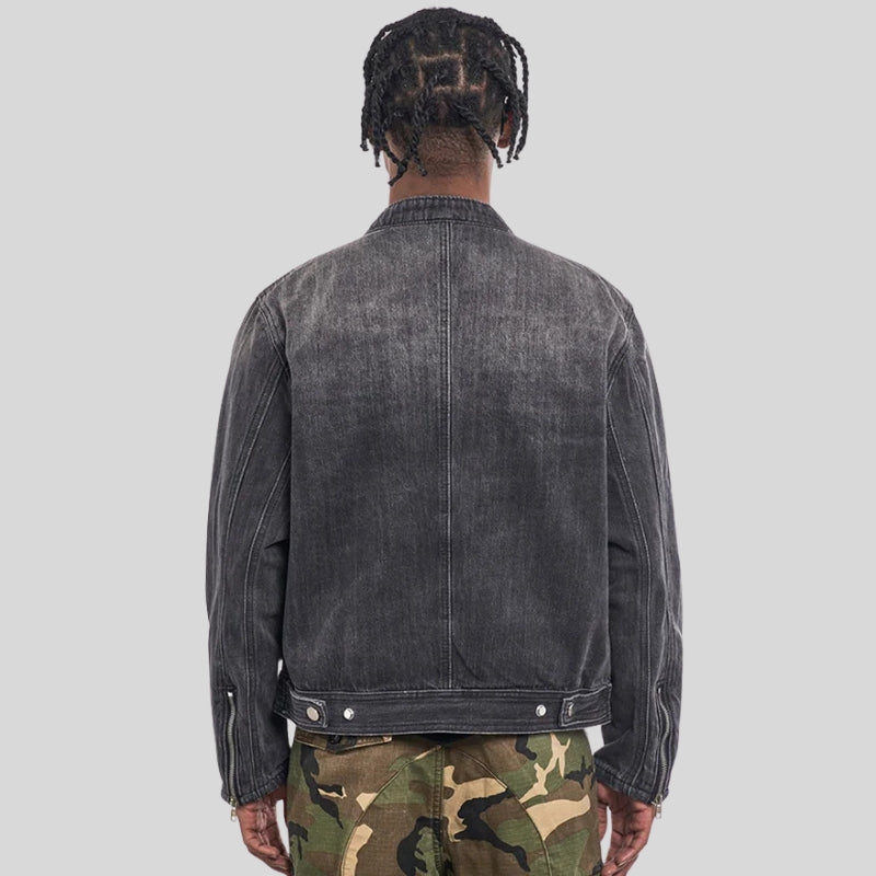 Men’s Zip-Front Denim Jacket