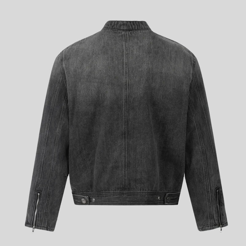 Men’s Zip-Front Denim Jacket
